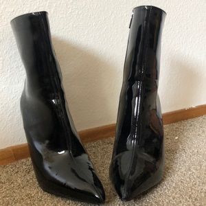 Black PVC boots